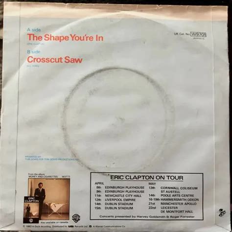 Eric Clapton The Shape You Re In Vinyle Eur Picclick Fr