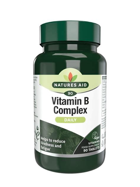 Natures Aid Vitamin B Complex 90 Tabs Natural Health Products