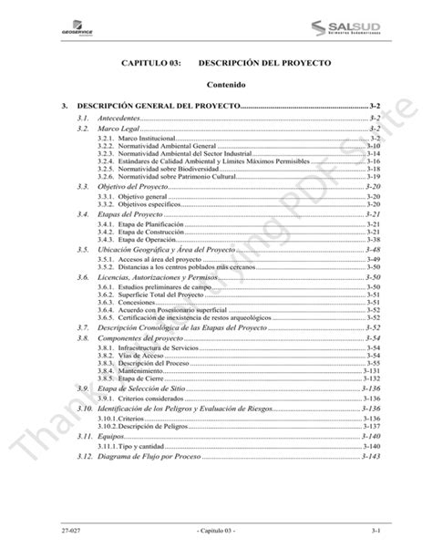 Capitulo Descripci N Del Proyecto Contenido