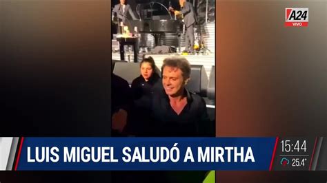 Luis Miguel saludó a Mirtha Legrand en su show YouTube