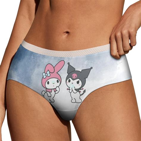My Melody Kuromi Cute Women S Lace Brief Breathable Sexy Elastic Bikini Hipster Panties Lady