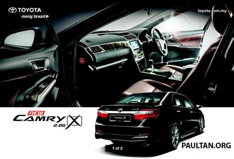 Toyota Camry G X Brochure Revealed Paul Tan Image