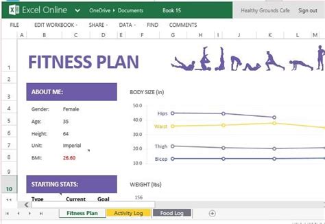 How To Create And Track Your Fitness Plan With Excel Online