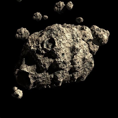 Asteroid Field Scene 3D model animated | CGTrader