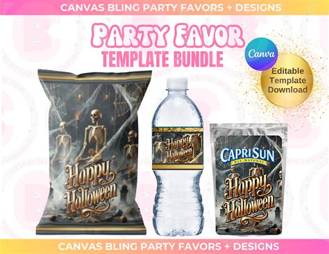 Golden Skeleton Bundle (editable) | Canvas Bling 