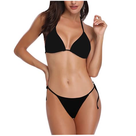 Ersazi Womens Bathing Suits Women Fashion Bikini With Chest Pad Without