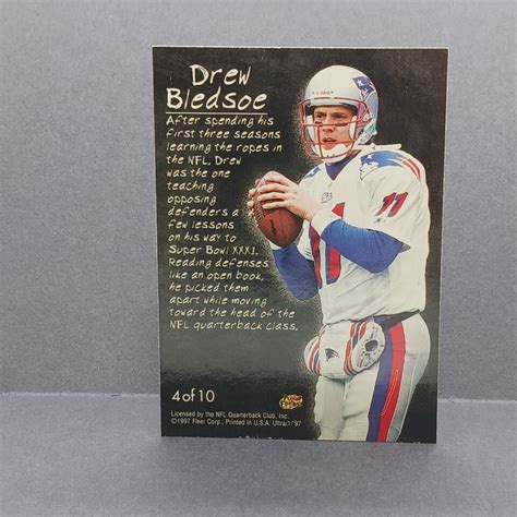 1997 Fleer Ultra Sunday School Drew Bledsoe Card 4 New England