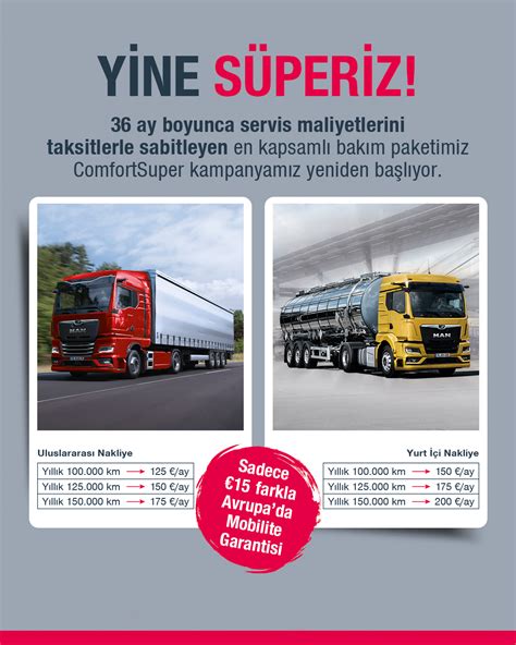 ComfortSuper Kampanyamız Yeniden Başlıyor MAN Kamyon ve Otobüs Tic A Ş