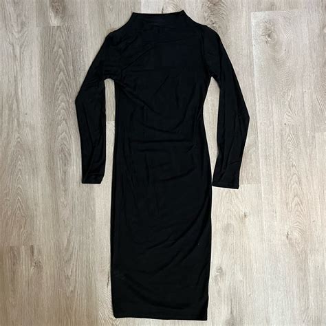 Naked Wardrobe Sheer Body Con Midi Dress Gem