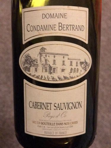 2015 Condamine Bertrand Cabernet Sauvignon Vivino US