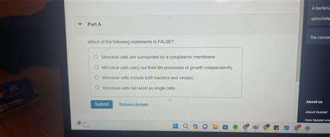 Solved Part Awhich Of The Following Statements Is Chegg