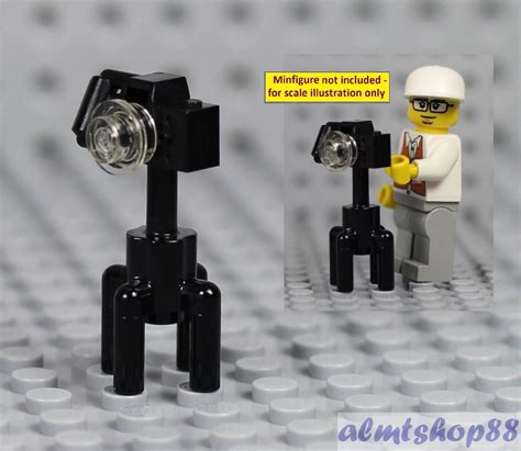 Lego Black Camera W Tripod Minifigure Tool Accessory Handheld