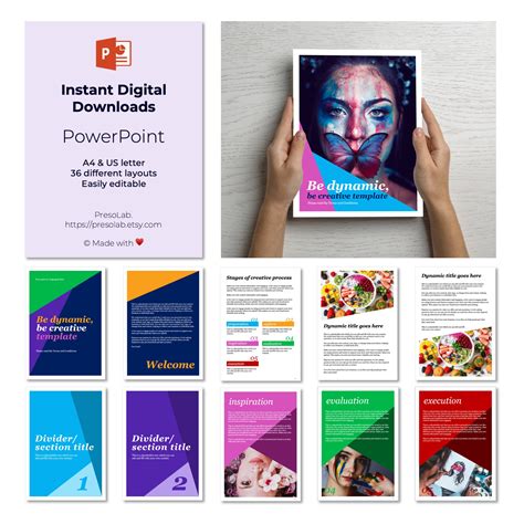 POWERPOINT BOOKLET TEMPLATE Instant Digital Editable Download Be ...