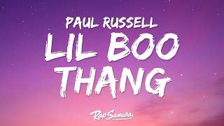 Paul Russell Lil Boo Thang Lyrics You My Lil Boo Thang Chords