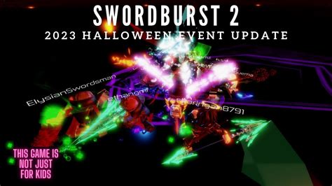 SwordBurst 2 - 2023 Halloween Event UPDATE 11-14-23 - YouTube