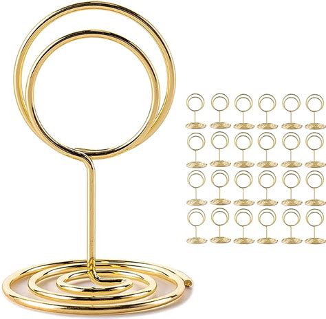 26Pcs Table Number Holders Place Card Holders Wire Picture Holders