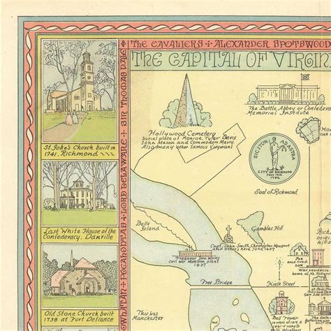 Old Historical Map of Virginia 1930 Fine Reproduction Large - Etsy