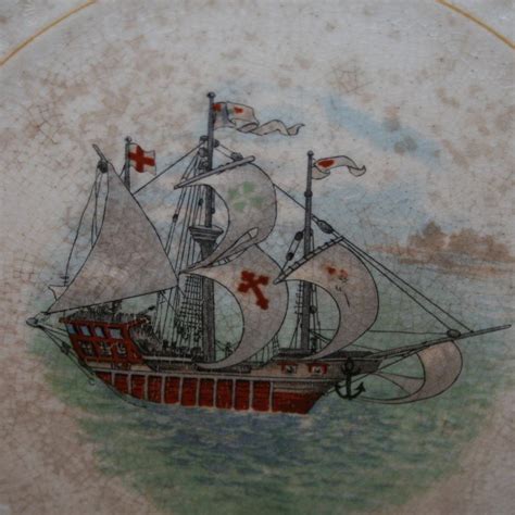 Vtg Kt And K Knowles Taylor And Knowles Pottery Co China Plate Ship