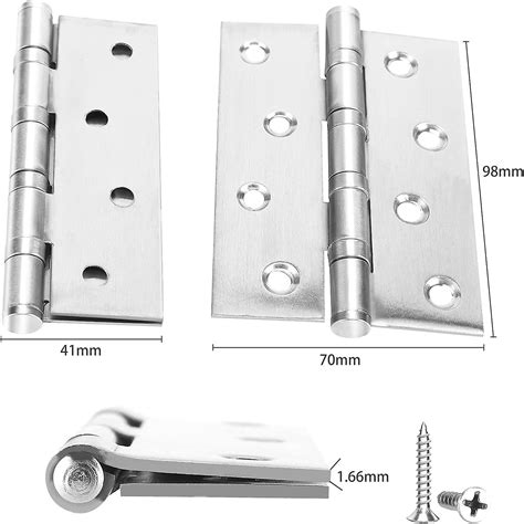 4 Pack 4 Inch Silent Rolling Door Hinges For Door Bedroom Door Bathroom Door Piano Kitchen