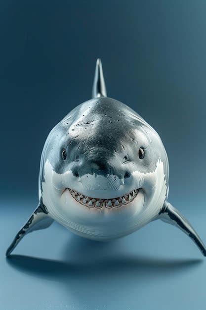 A Shark Swimming Under Water Premium Ai Generated Image