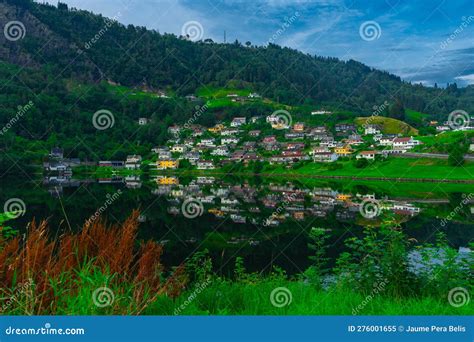 Colorful norway town stock image. Image of norwegian - 276001655