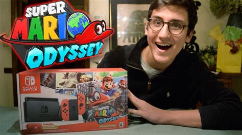 Ultimate Super Mario Odyssey Nintendo Switch Bundle Unboxing Youtube