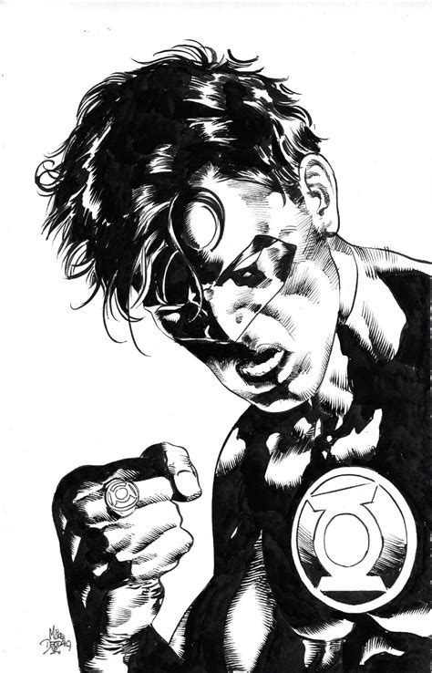 Green Lantern 5 Variant Cover By Mike Deodato In Chiaroscuro Studios