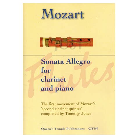 Sonata Allegro 1st Movement From 2nd Clarinet Quintet Wa Mozart