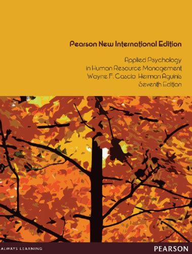 Solutions For Applied Psychology In Human Resource Management Th By