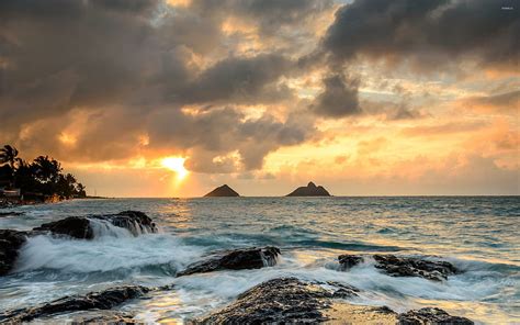 Sunrise At Lanikai Point Hawaii Beach Hd Wallpaper Pxfuel