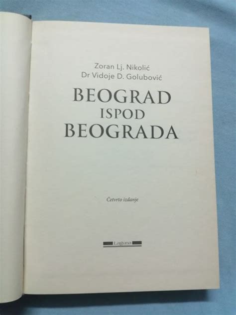 Zoran Lj Nikoli I Vidoje D Golubovi Beograd Ispod Beograda B