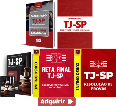 Apostila E Curso Concurso Tj Sp Escrevente T Cnico Judici Rio