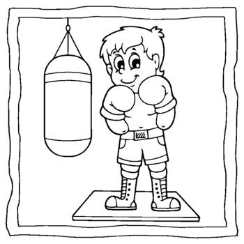 Boxing Coloring book ( Boxing Gloves Coloring Pages ) by abdell hida