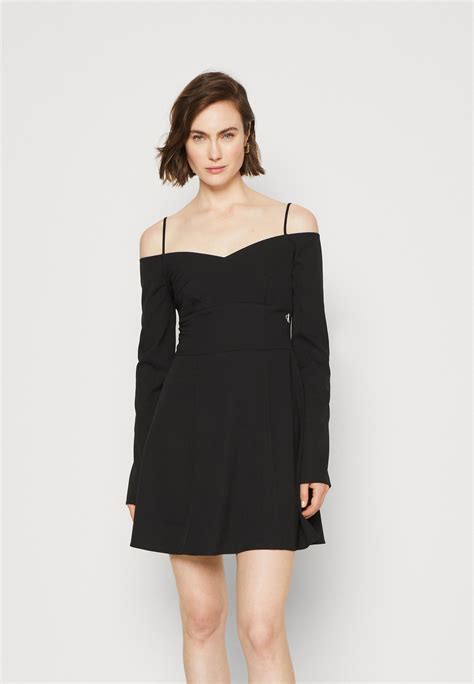 Calvin Klein Jeans Mini Off Shoulder Dress Freizeitkleid Black