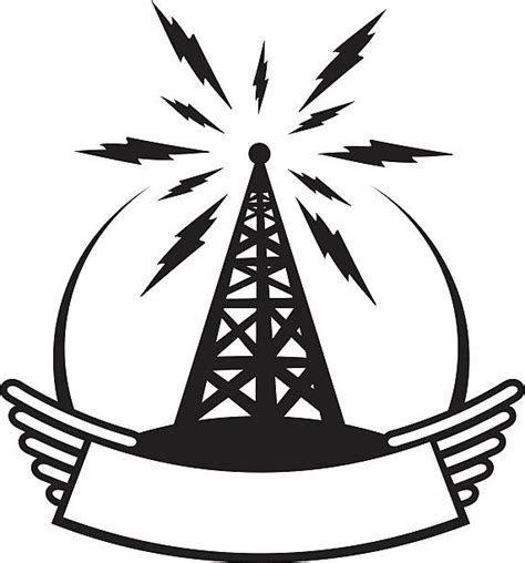 Communications Tower Clip Art Vector Images And Illustrations Istock