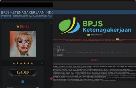 Hacker Bjorka Jual Juta Data Bpjs Ketenagakerjaan