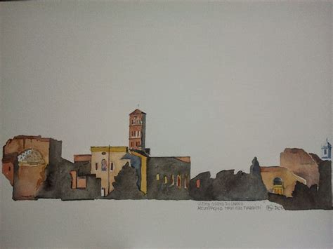 Watercoloursundayman Nel Schizzi Urbani Schizzi Paesaggio Ad