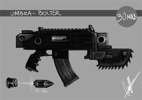 Umbra Bolter By Redskittlez Da On Deviantart Warhammer 40k Rpg