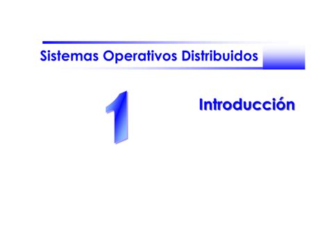 Sistemas Operativos Distribuidos