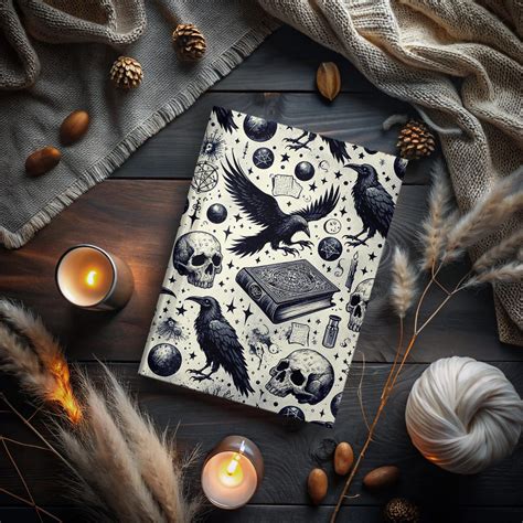Skulls Ravens And Spell Books Journal Book Of Shadows Hardback