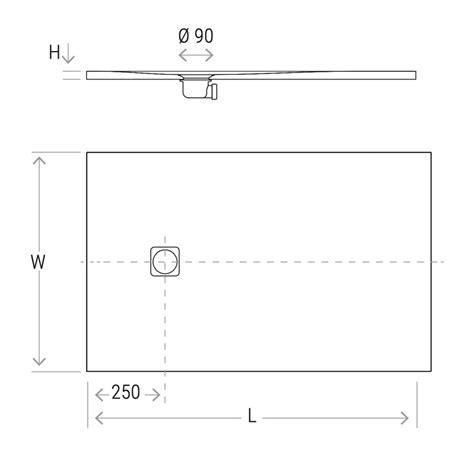 Hidrobox One Kromat Duschfläche 90 cm x 180 cm Cement 90 Cement