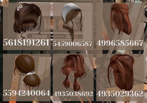 Aesthetic Brown Hair Codes Bloxburg