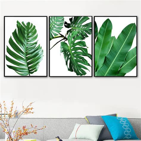 Jual Hiasan Dinding Tanaman Tropis Monstera Daun Pisang Poster Nordic