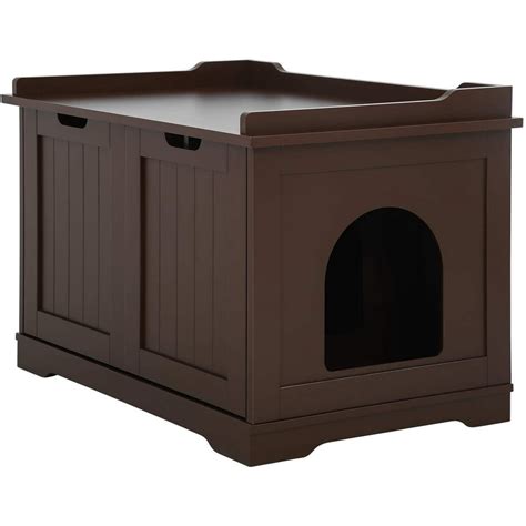 Cat Litter Box Enclosure Covered Litter Box Enclosed Cat House Condo