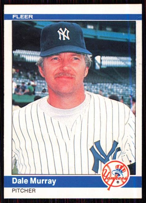 Fleer Dale Murray New York Yankees Ebay