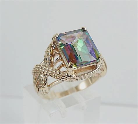 9 Kt Yellow Gold Ring 4 43 Ct Topaz Catawiki