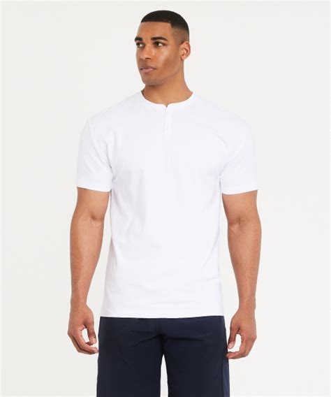 Musinsa Hdex Comfort Fit Henry Neck Short Sleeve White