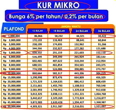 Simulasi Tabel KUR BRI 2024 Pinjaman Rp 75 Juta Dengan Bunga Rendah