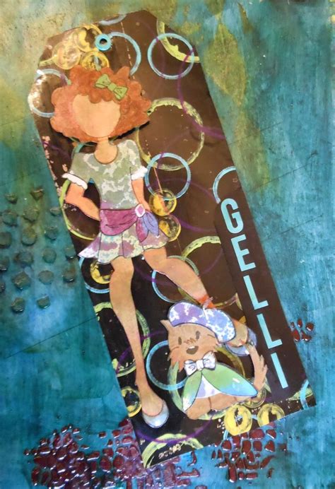 Gelli Gelli Plate Meets Prima Doll Prima Doll By Llcwrose Paper