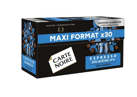 Café Espresso Décaféiné N°5 Capsules Carte Noire X 30 171 G La Belle Vie Courses En